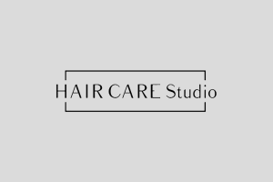 hair care studio black and white logo
